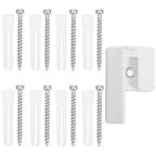 Bariera de protectie pentru copii, 318x75 cm, alba – 5 panouri, poarta cu blocare, montaj pe perete