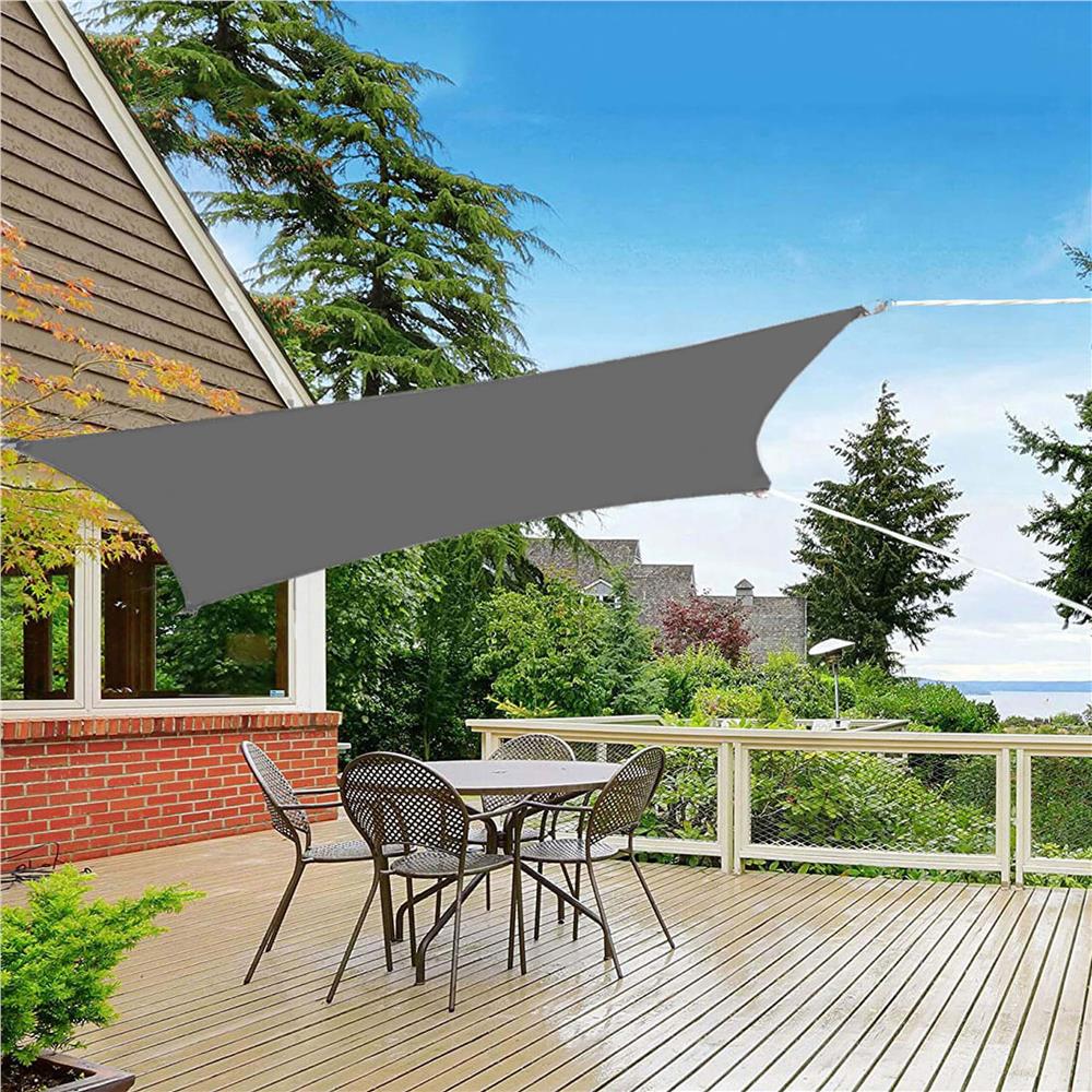 Prelata umbrire 4x4 m pentru terasa sau balcon, impermeabila, protectie UV, gri