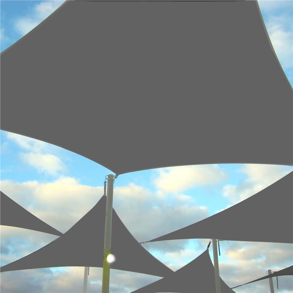 Prelata umbrire 4x4 m pentru terasa sau balcon, impermeabila, protectie UV, gri