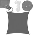 Prelata umbrire 4x4 m pentru terasa sau balcon, impermeabila, protectie UV, gri