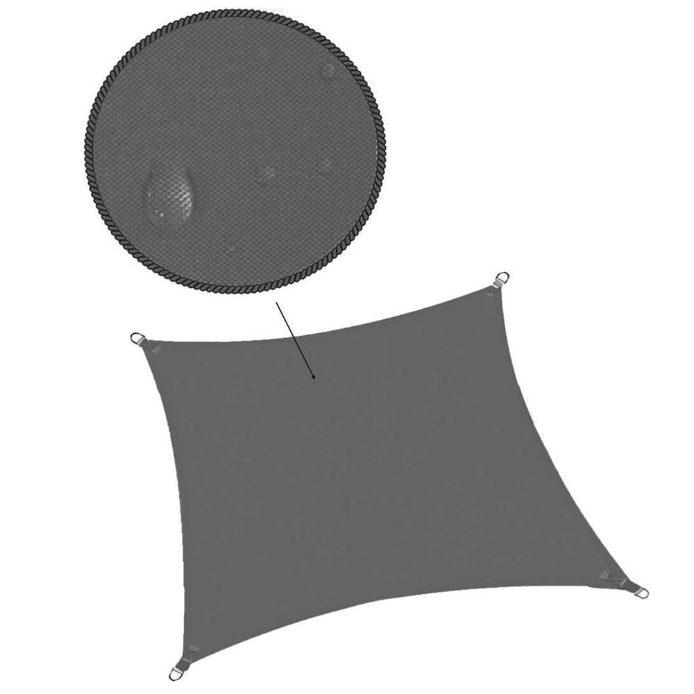 Prelata umbrire 3x3 m pentru terasa sau balcon, impermeabila, protectie UV, gri