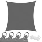 Prelata umbrire 3x3 m pentru terasa sau balcon, impermeabila, protectie UV, gri