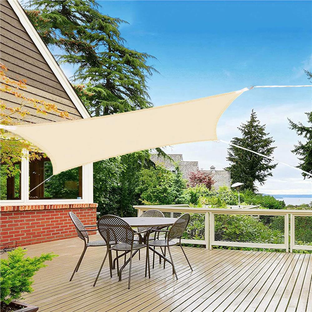 Prelata umbrire 4x3 m pentru terasa sau balcon, impermeabila, protectie UV, crem