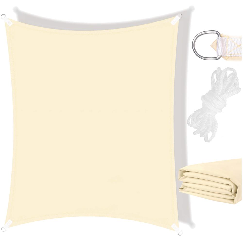 Prelata umbrire 4x3 m pentru terasa sau balcon, impermeabila, protectie UV, crem