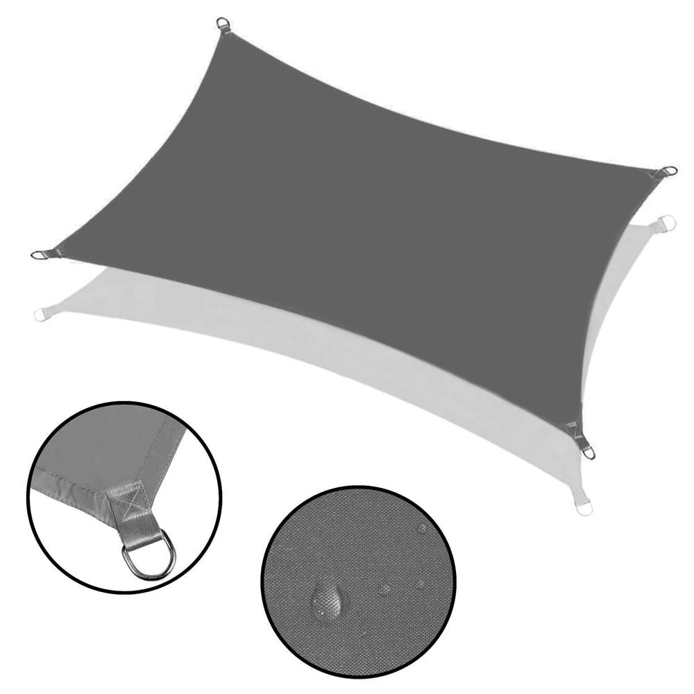 Prelata umbrire 3x2 m pentru terasa sau balcon, impermeabila, protectie UV, gri