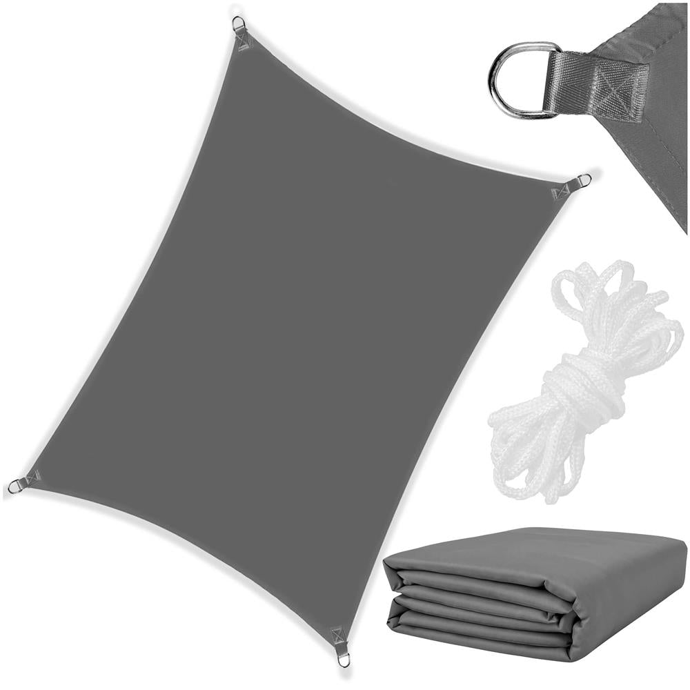 Prelata umbrire 4x2 m pentru terasa sau balcon, impermeabila, protectie UV, gri