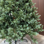 Brad artificial , Hollandia, verde cu varfuri argintii, integral 3D, 230 cm