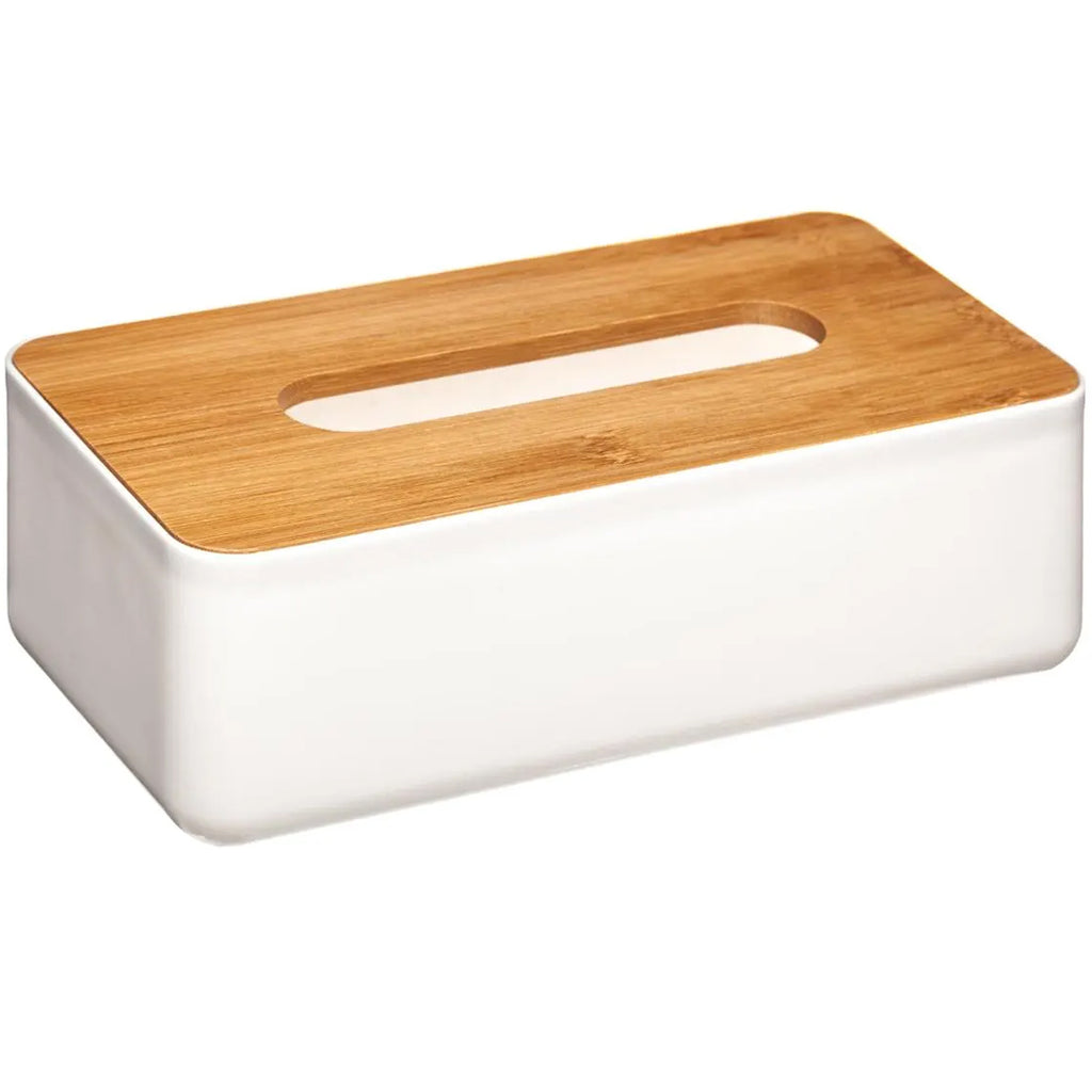 Cutie servetele 5Five Natureo cu capac detasabil, polipropilena, 26x13x9 cm, alb