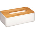Cutie servetele 5Five Natureo cu capac detasabil, polipropilena, 26x13x9 cm, alb