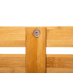 Gratar pentru dus 5Five Ilyan, din bambus, antiderapant, 68x50 cm, natur