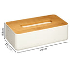 Cutie servetele 5Five Natureo cu capac detasabil, polipropilena, 26x13x9 cm, alb