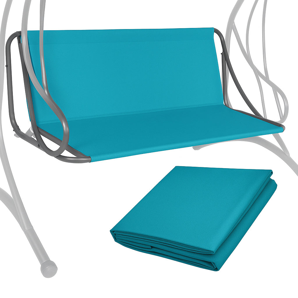 Husa din panza pentru leagan de gradina mare, sezut si spatar, 130x100cm, turcoaz