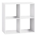 Biblioteca 5Five Mix n'Modul, 4 compartimente, PAL, 68x32x68 cm, alb