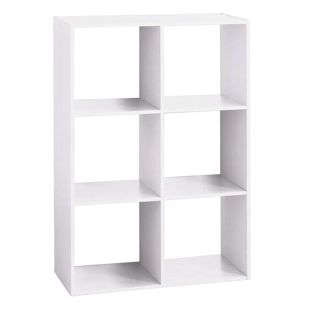 Biblioteca 5Five Mix n'Modul, 6 compartimente, PAL, 68x32x101 cm, alb