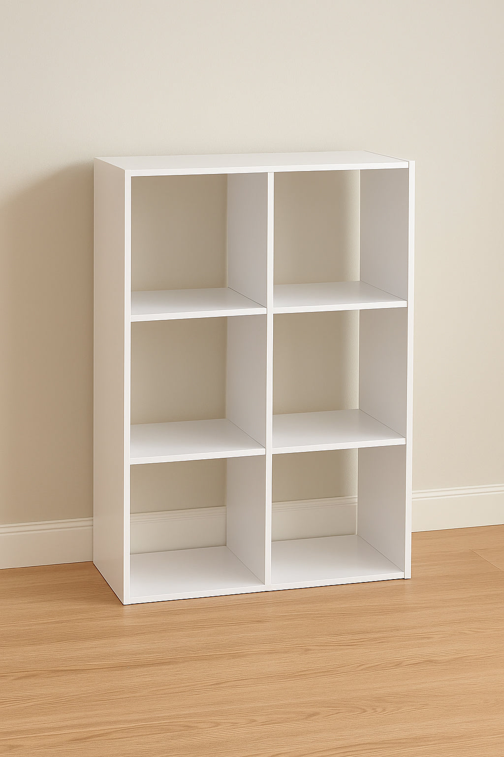 Biblioteca 5Five Mix n'Modul, 6 compartimente, PAL, 68x32x101 cm, alb