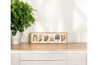 Rama foto Atmosphera Milea pentru 6 poze 10x15 cm, lemn hevea, 21x70 cm, natur