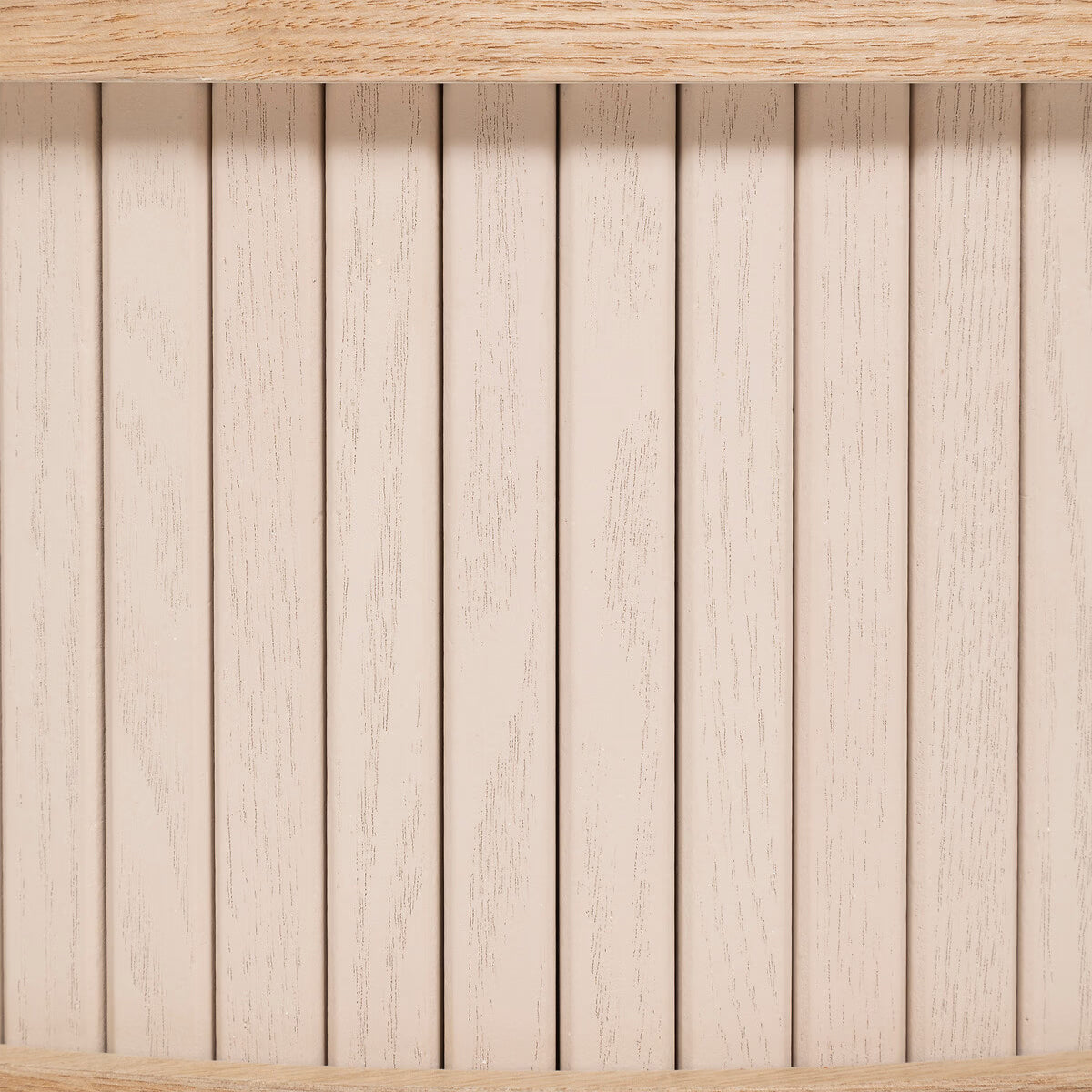 Noptiera rotunda Atmosphera Nysos cu 2 usi glisante si raft interior, 40x54 cm, crem natur