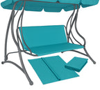 Husa din panza pentru leagan de gradina mare, sezut si spatar, 130x100cm, turcoaz