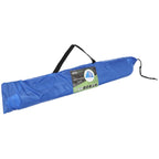 Cort plaja pentru 2 persoane, cu protectie UV si podea izolanta, 200x100x105 cm, albastru si gri