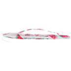 Umbrela de plaja 160 cm cu structura metalica, inclinare reglabila si husa transport, alb si rosu