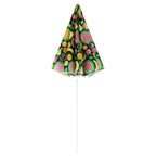 Umbrela de plaja 160 cm cu structura metalica, inclinare reglabila si husa transport, multicolor