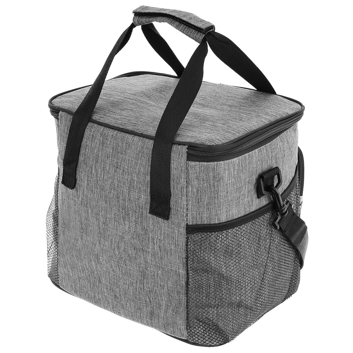 Geanta termica 28L, cu curea ajustabila si 3 buzunare, 37x29x29 cm, gri