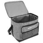 Geanta termica 25L cu buzunare frontale, strat interior PEVA si curea reglabila, 34x24x30 cm, gri