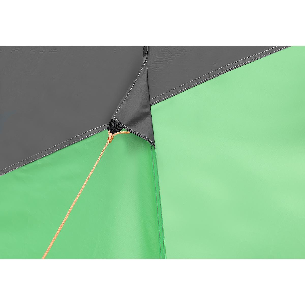 Cort camping 4 persoane cu antreu, protectie UV, impermeabil 3000 mm, 330x250x105 cm, gri