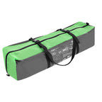 Cort camping 4 persoane cu antreu, protectie UV, impermeabil 3000 mm, 330x250x105 cm, gri