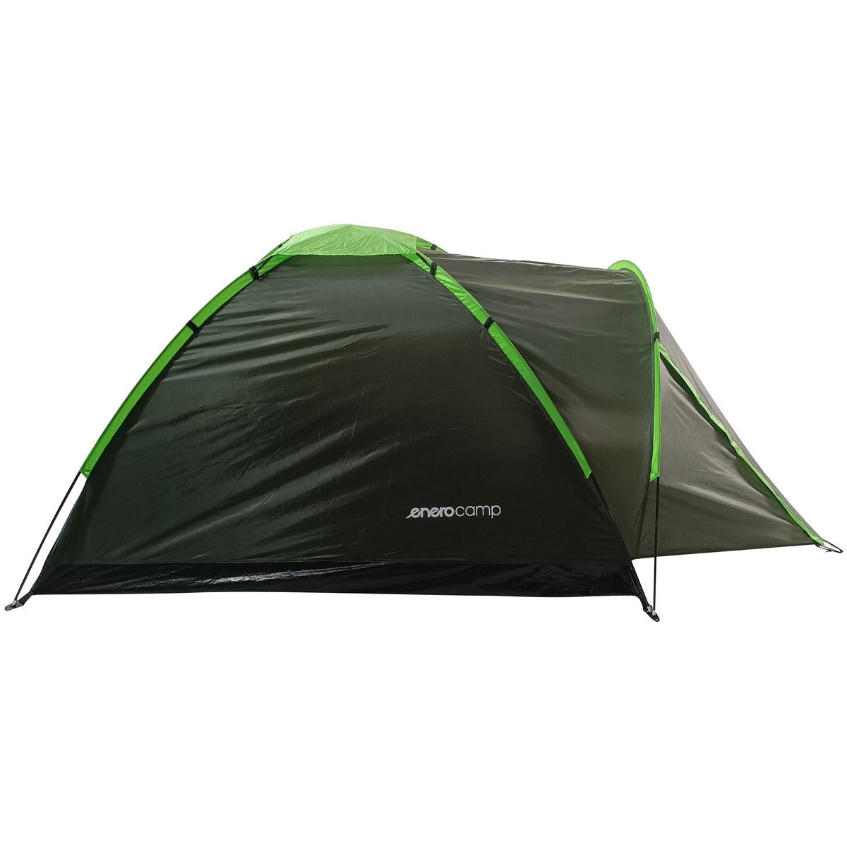 Cort camping 2 persoane cu veranda, impermeabil 3000 mm, 275x150x105 cm, verde