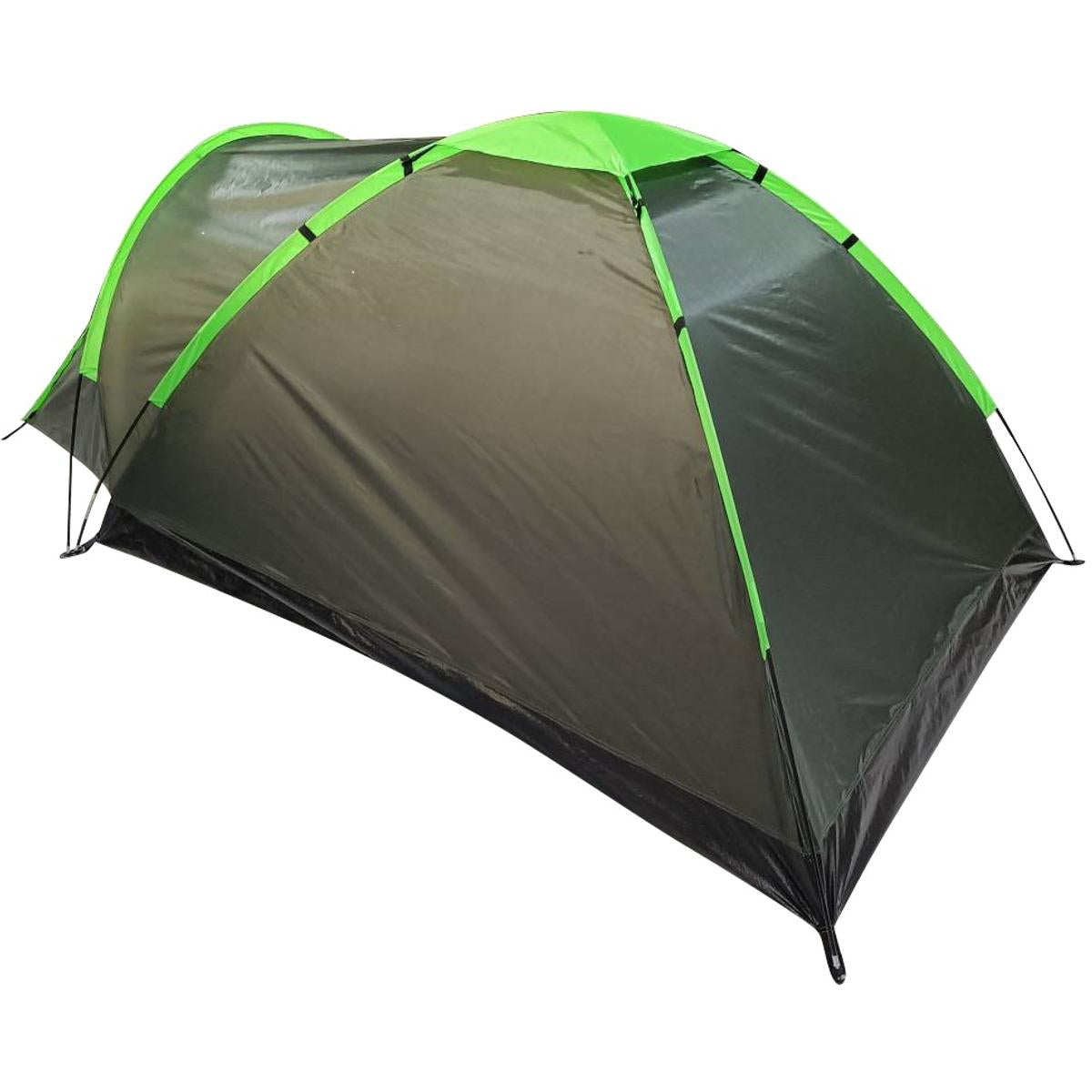 Cort camping 2 persoane cu veranda, impermeabil 3000 mm, 275x150x105 cm, verde
