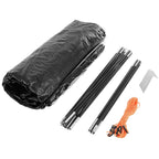 Cort camping 3 persoane, automat cu sistem pop-up, 2 intrari, 2000 mm, 210x180x140 cm, albastru