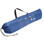 Cort plaja pentru 4 persoane, cu podea, protectie UV, 273x195x177 cm, albastru