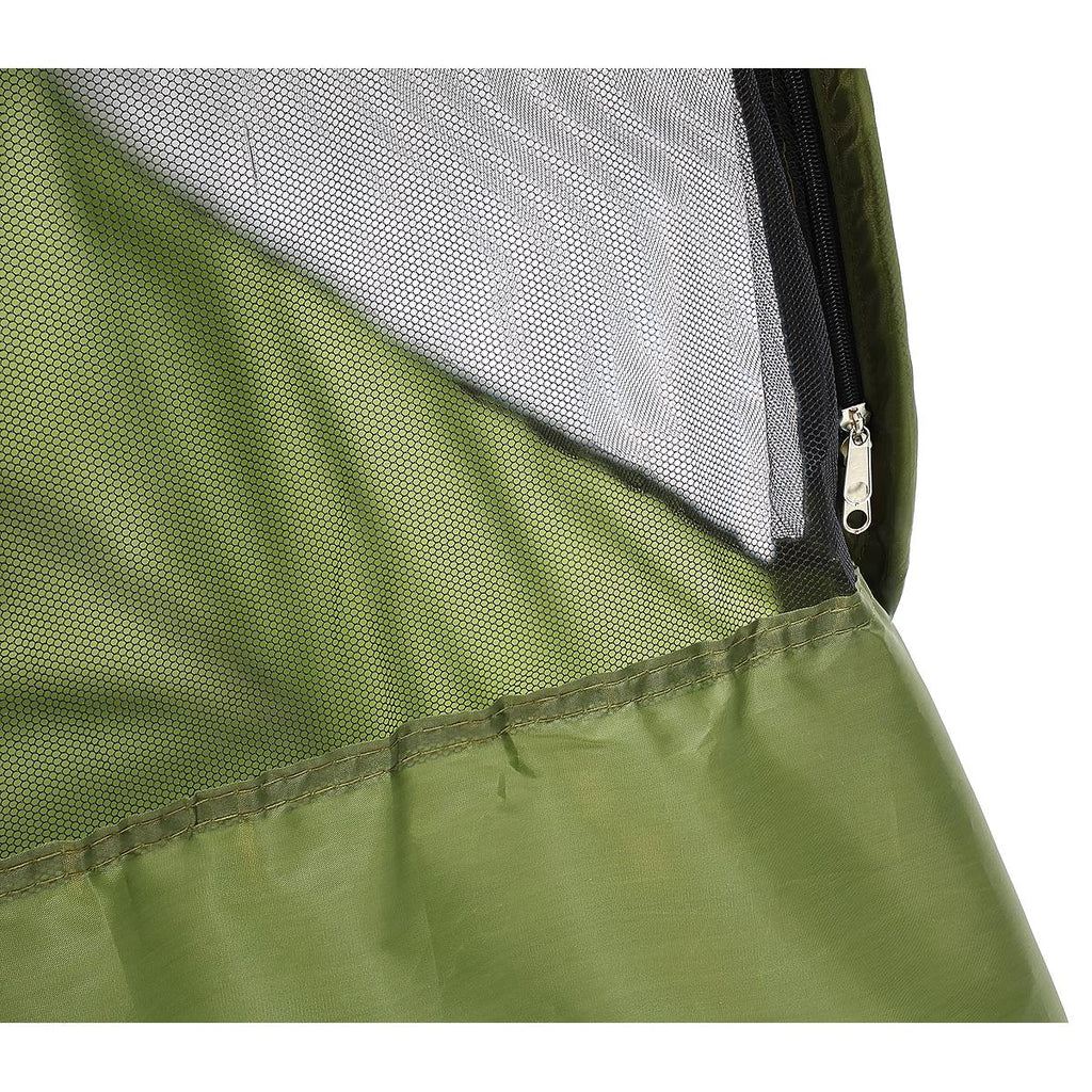 Cort cu plasa anti-insecte autoexpandabil, pentru plaja sau camping, 190x120x95 cm, verde