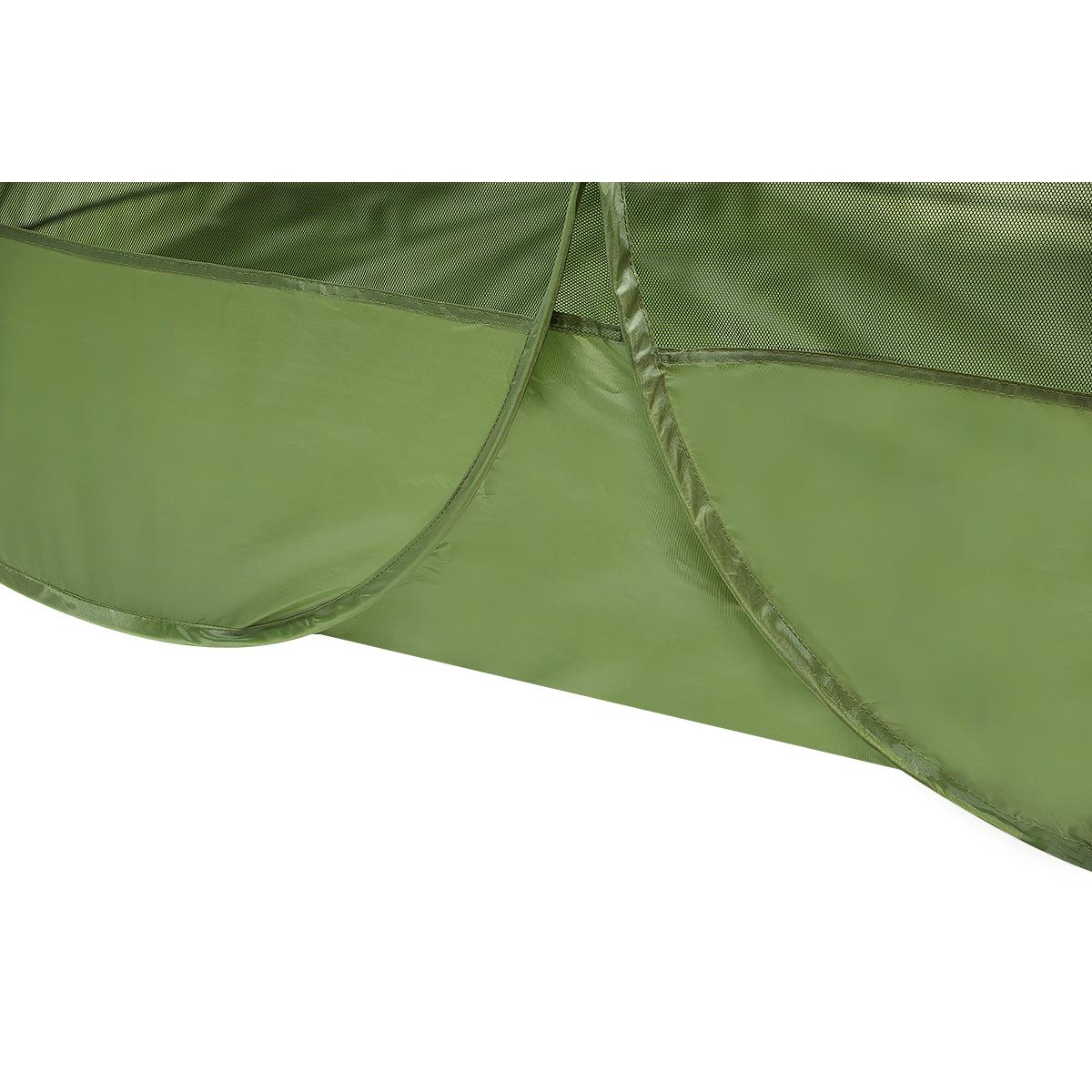 Cort cu plasa anti-insecte autoexpandabil, pentru plaja sau camping, 190x120x95 cm, verde
