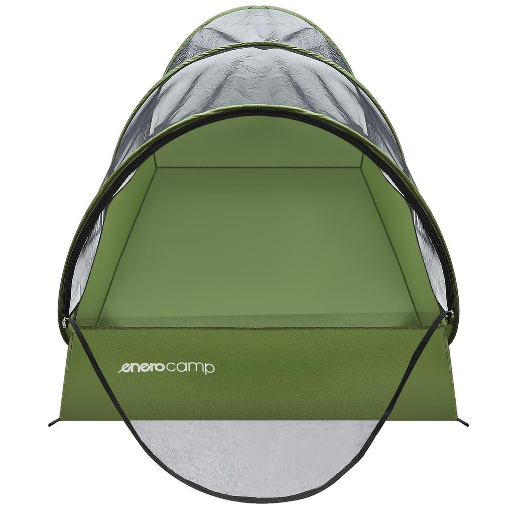 Cort cu plasa anti-insecte autoexpandabil, pentru plaja sau camping, 190x120x95 cm, verde
