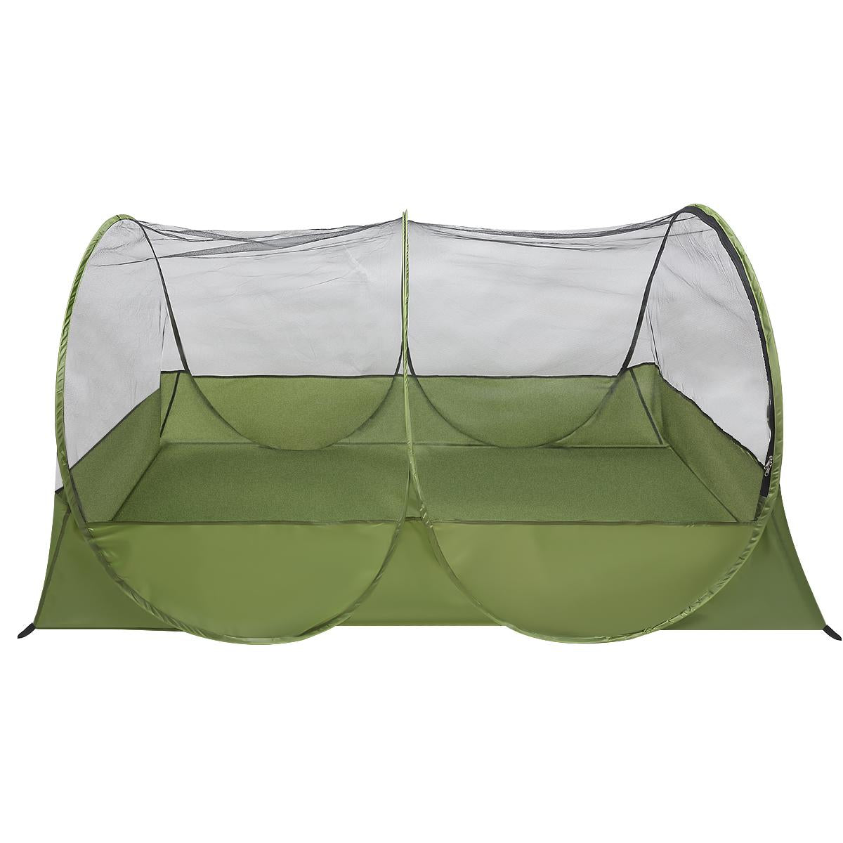 Cort cu plasa anti-insecte autoexpandabil, pentru plaja sau camping, 190x120x95 cm, verde