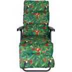 Scaun de gradina cu perna, reglaj pe pozitii, cadru metalic pliabil, 57x83x106 cm, multicolor