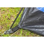 Cort usor de camping 2 persoane, cu plasa tantari, 200x120x100 cm, albastru