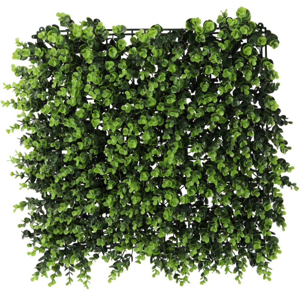 Panou decorativ artificial 50x50 cm, montare pe perete sau gard, buxus, interior/exterior