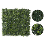 Panou decorativ artificial 50x50 cm, montare pe perete sau gard, buxus mic, interior/exterior