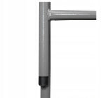 Scaun pliabil 54x46x86 cm, otel si HDPE, antiderapant, alb