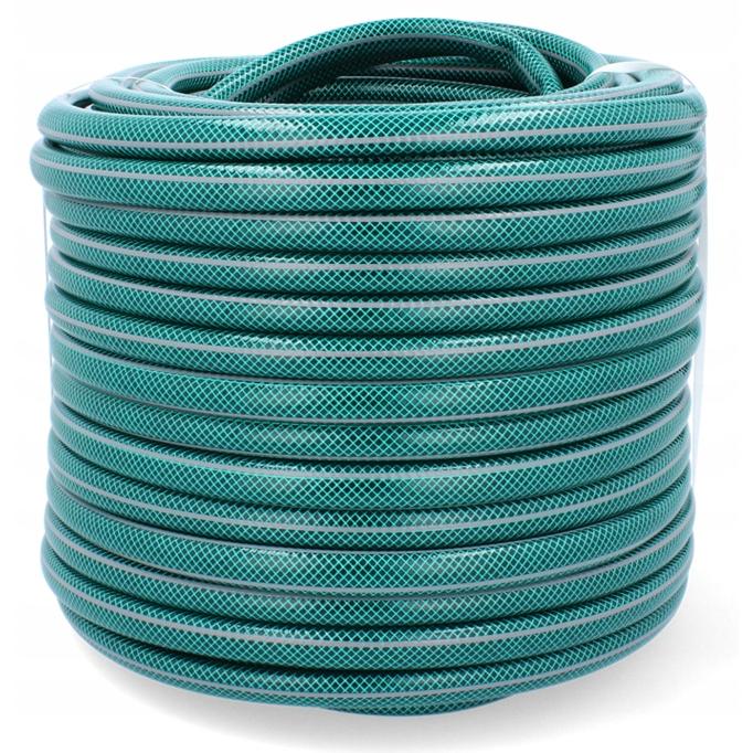 Furtun gradina armat Premium, 1/2" diametru, 20 m, protectie UV, 8 bar presiune, 4 straturi, verde