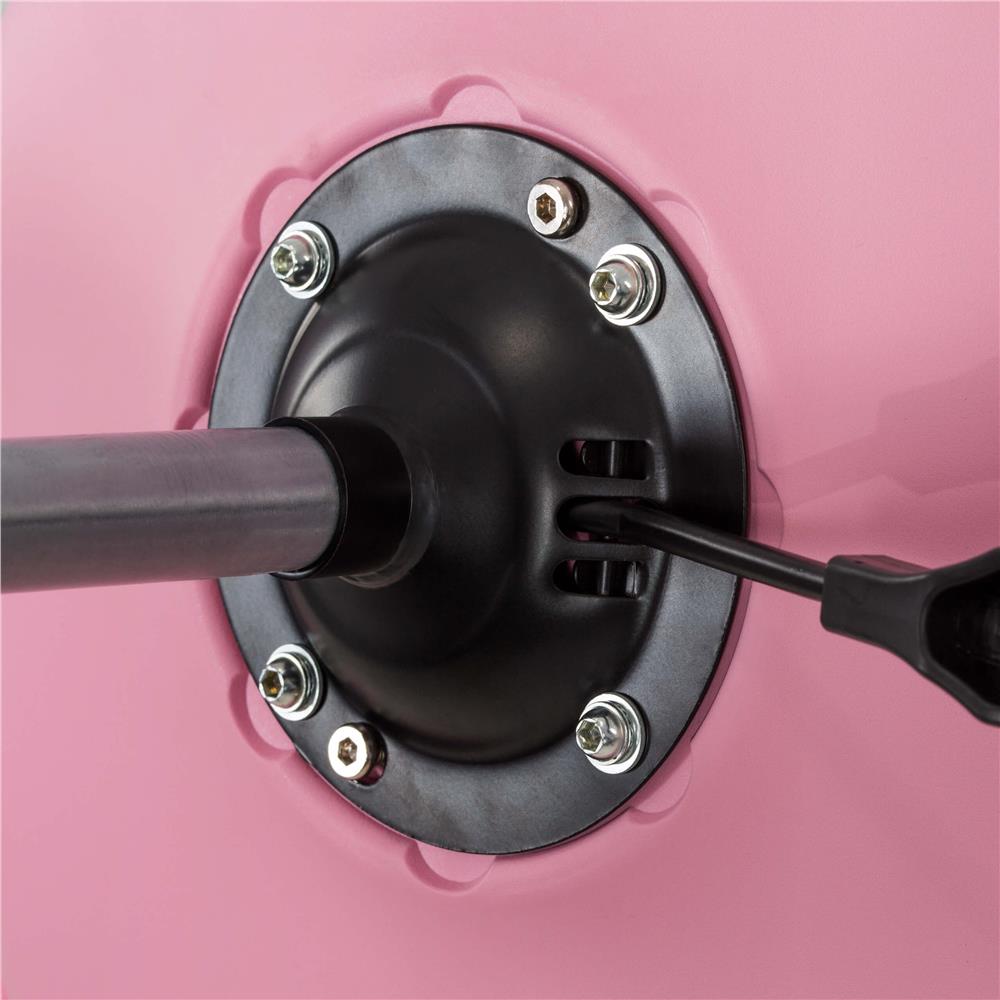 Scaun birou ergonomic, cu sezut din spuma, reglabil pe inaltime, maxim 120 kg, 90x49x48 cm, roz