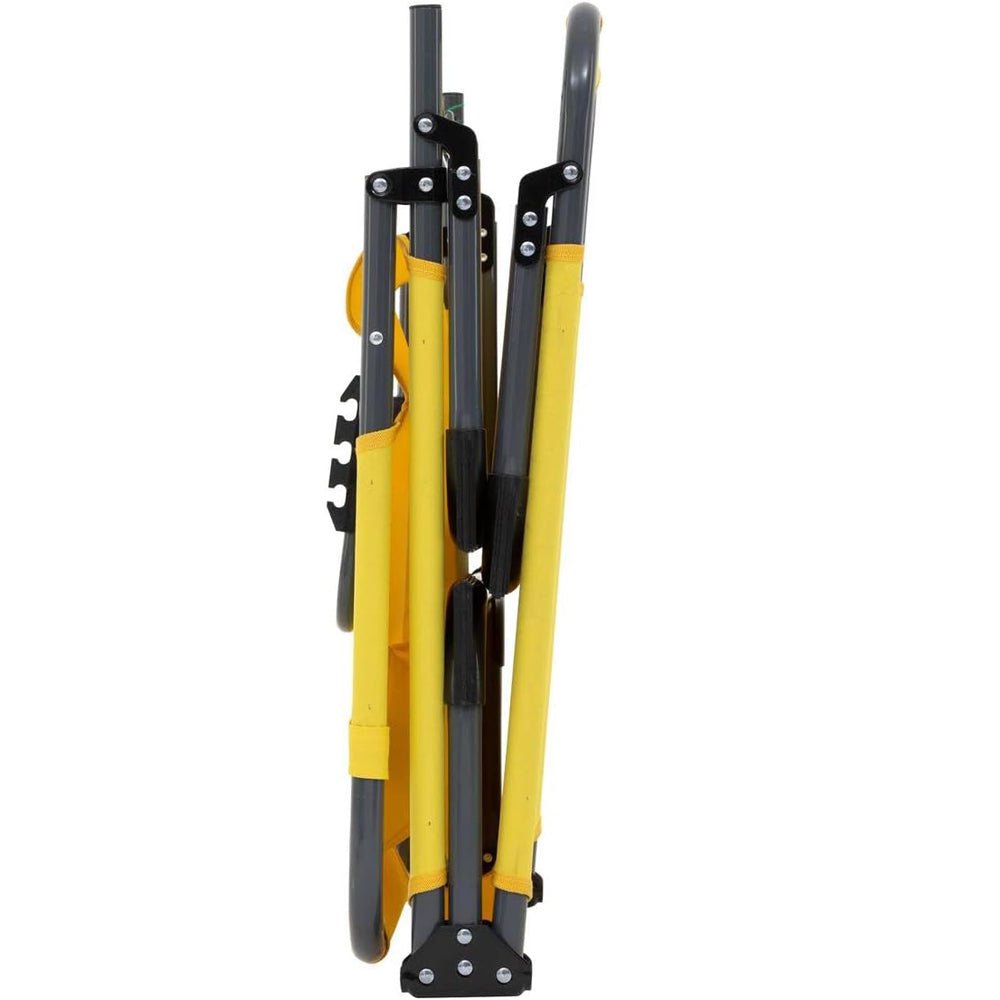 Sezlong 5Five Beach Chair, cadru metalic, pliere compacta, 173x56x27 cm, galben