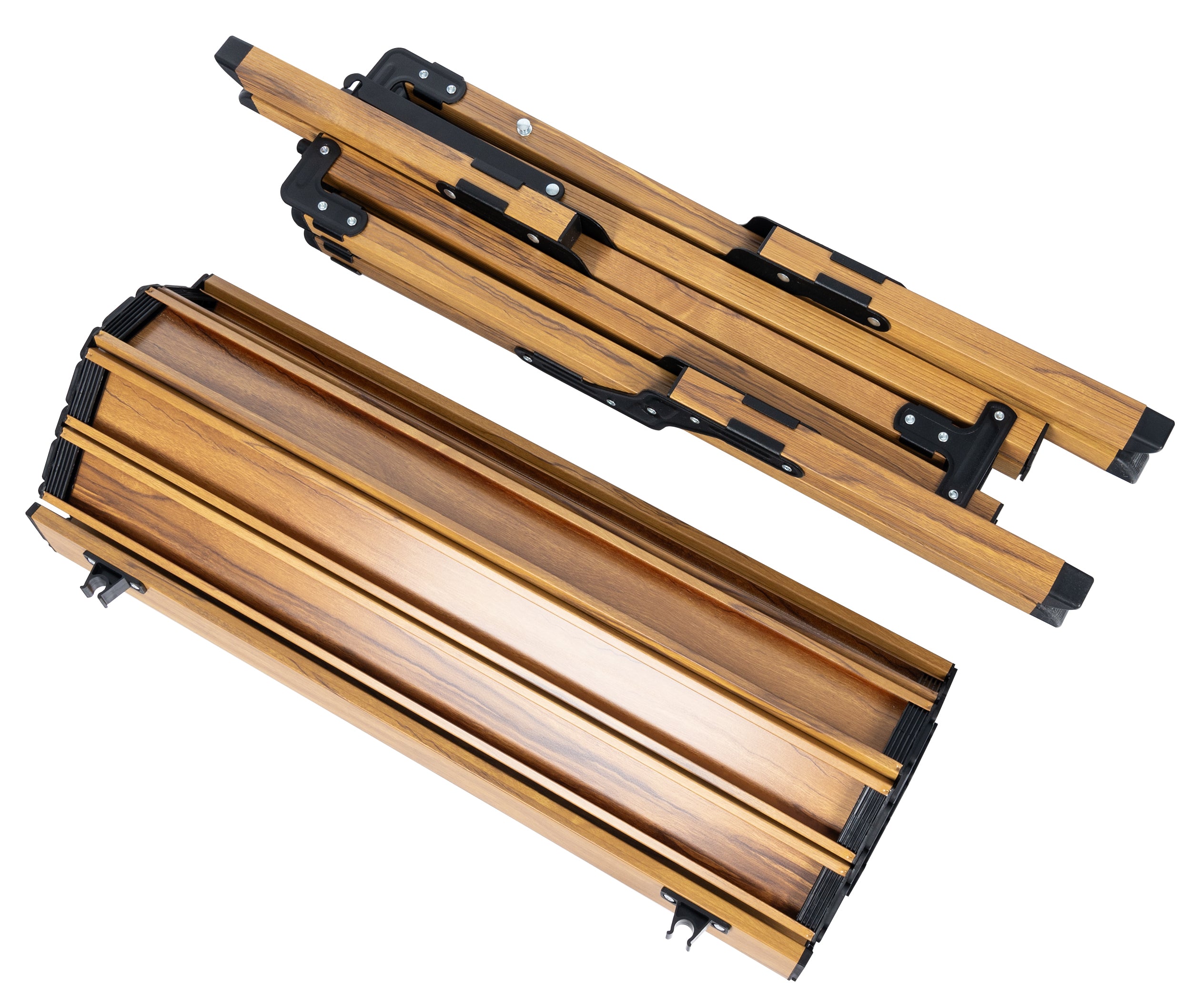 Masa pentru camping cu sistem de pliere rapida, cadru ultra usor din aluminiu, 118x60x45cm, maro