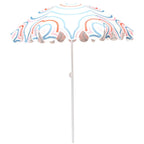 Umbrela de plaja 160 cm cu structura metalica, inclinare reglabila, husa transport, multicolor