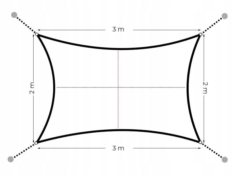 Prelata solara dreptunghiulara 200x300 cm, impermeabila, protectie UV, poliester 180g/mp, bej
