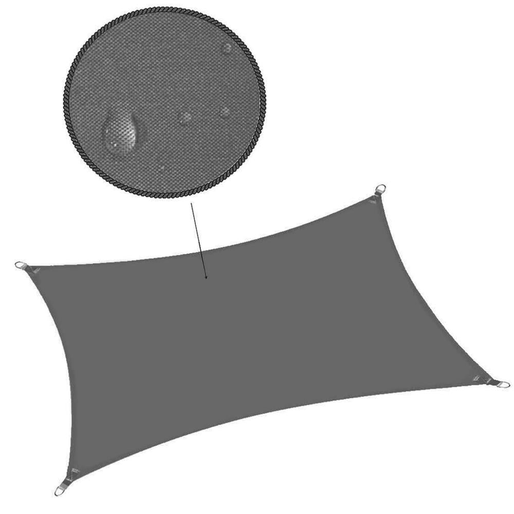 Prelata umbrire 4x3 m pentru terasa sau balcon, impermeabila, protectie UV, gri